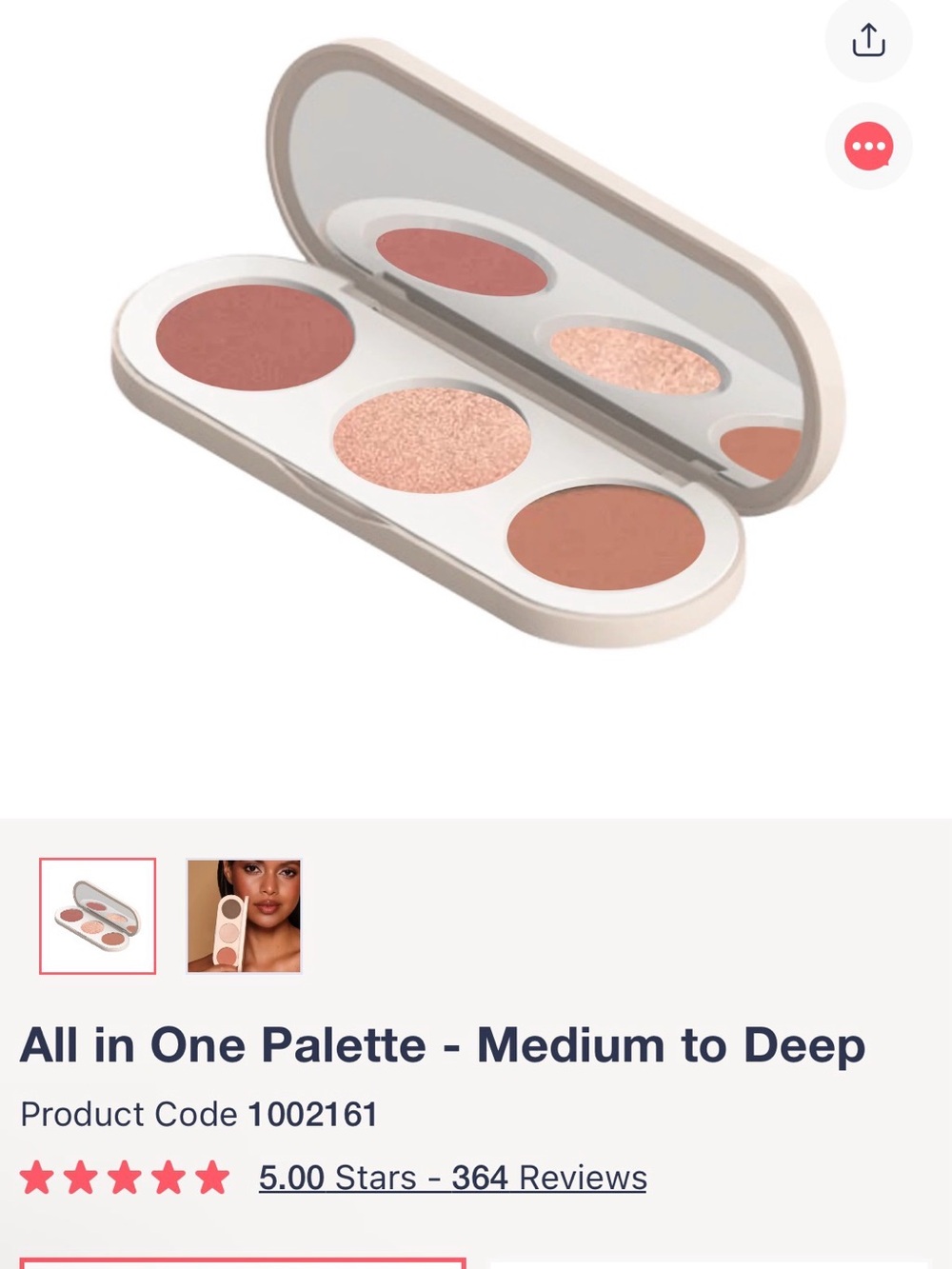 All in One Palette - Medium to Deep (Peach & Rose Tones)